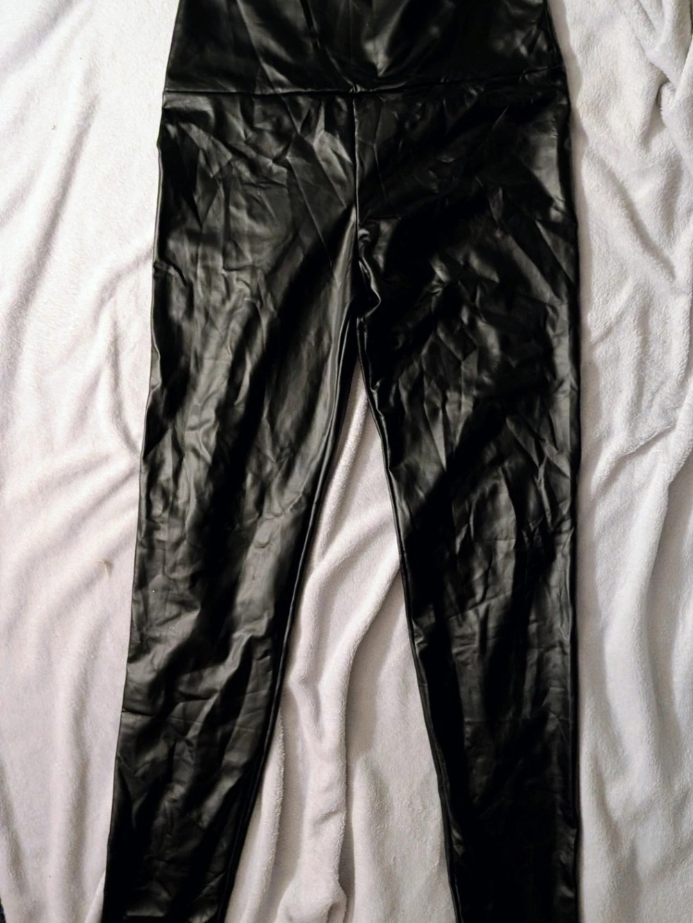 Black Faux Leather Leggings